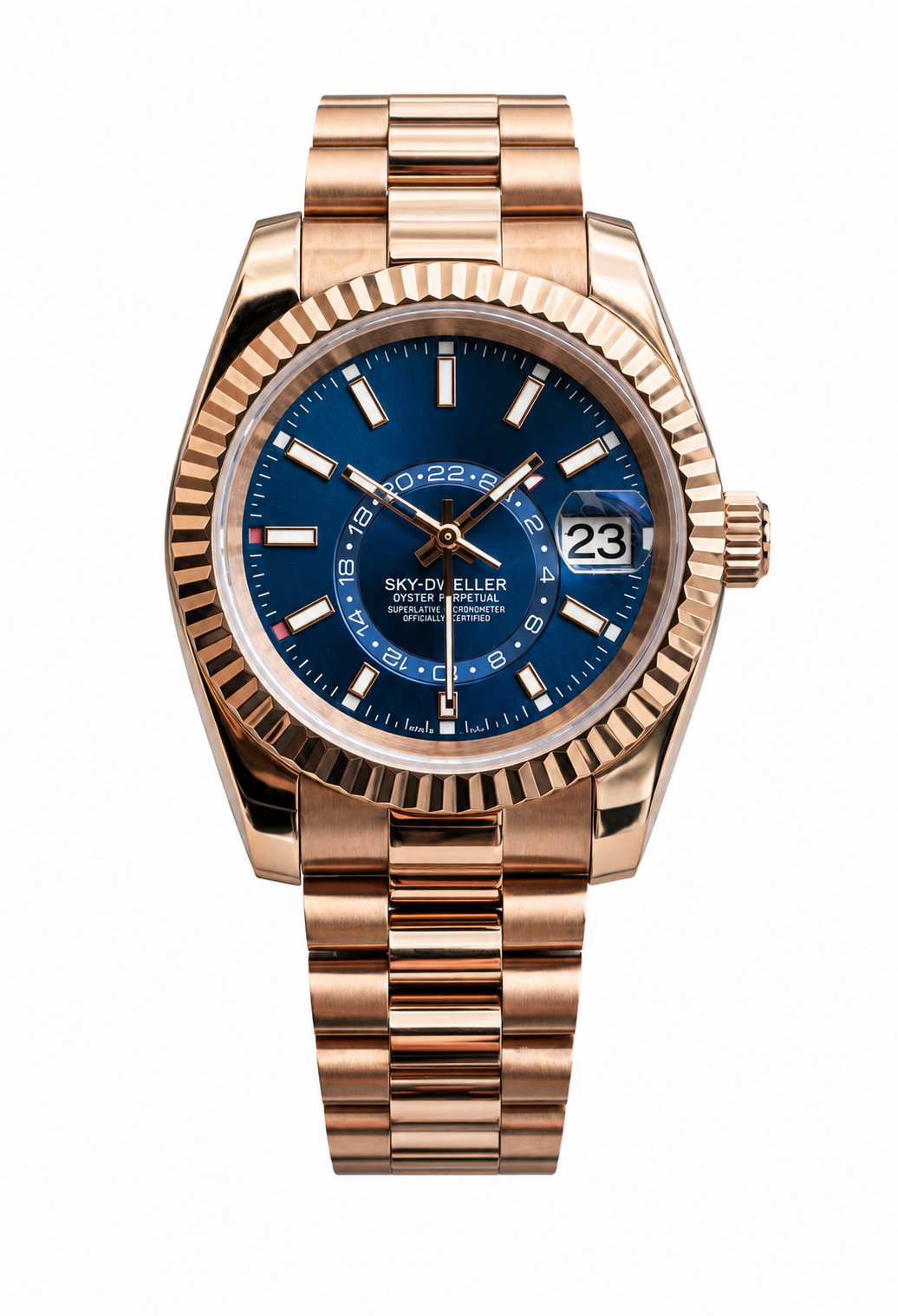 Skydweller Rose Gold & Blue