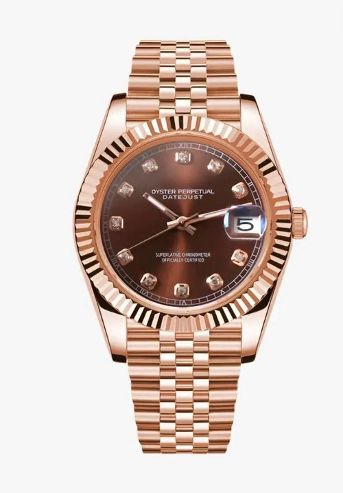 Datejust Chocolate Brown & Rose Gold