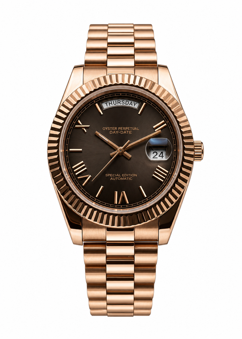 Daydate Rose Gold Smoke Dial