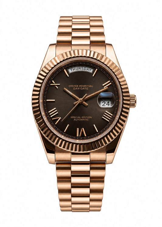 Daydate Rose Gold Smoke Dial