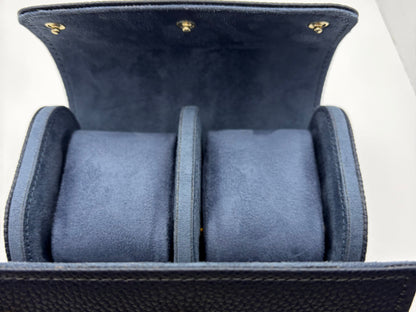2 Watch blue leather Case