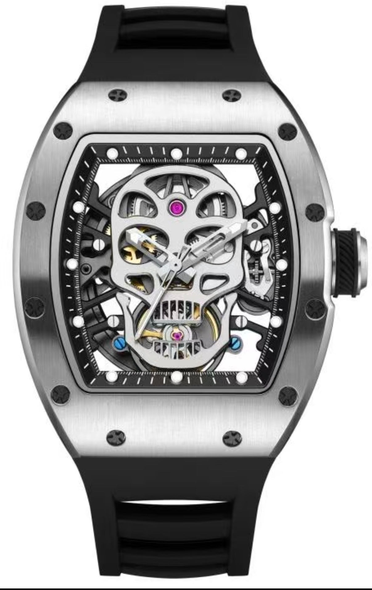 RM Skull Black & Silver