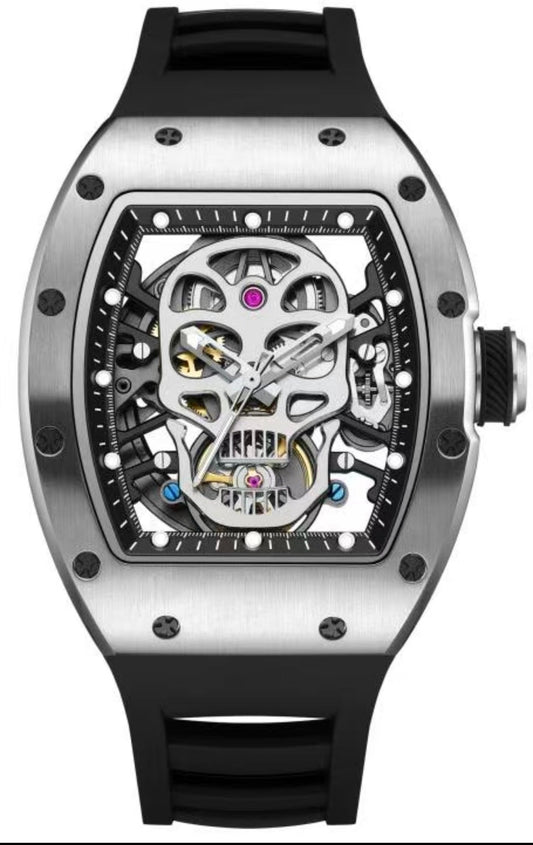 RM Skull Black & Silver
