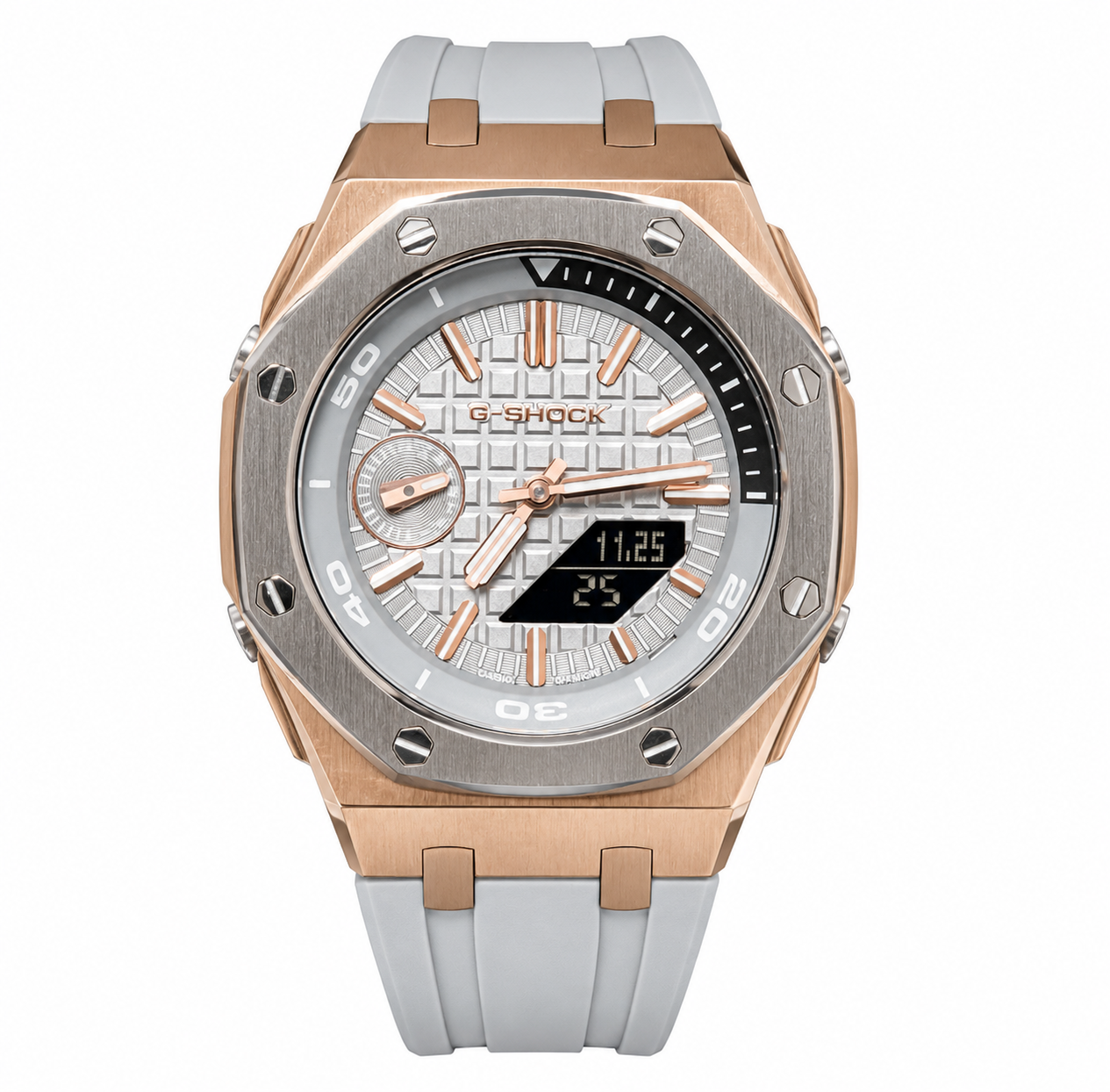 Casio G-Shock Rose Gold & White