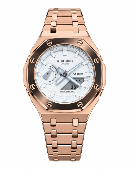Casio G-Shock Rose Gold & White