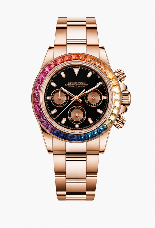 Daytona Rose Gold Rainbow