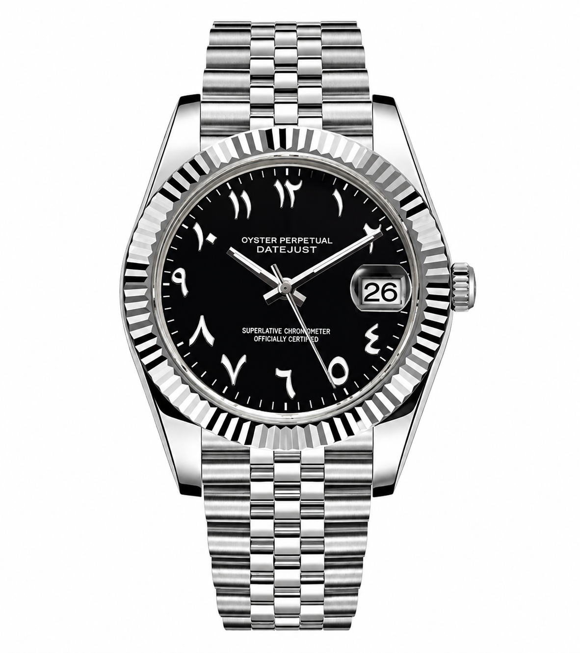 Datejust Black Arabic