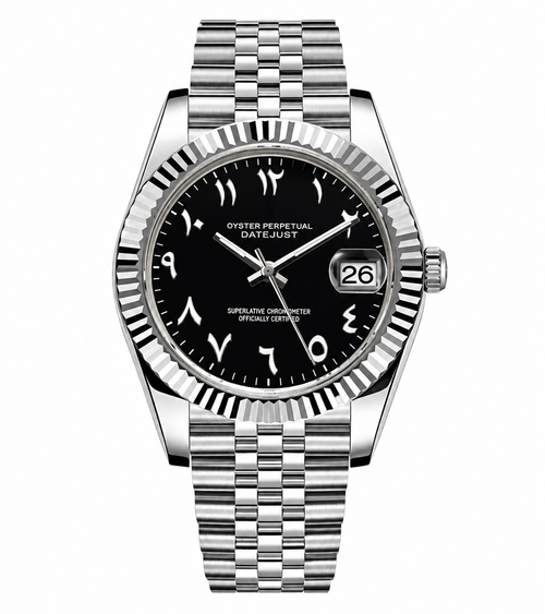 Datejust Black Arabic