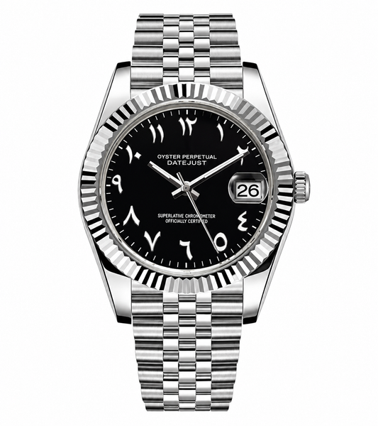 Datejust Black Arabic
