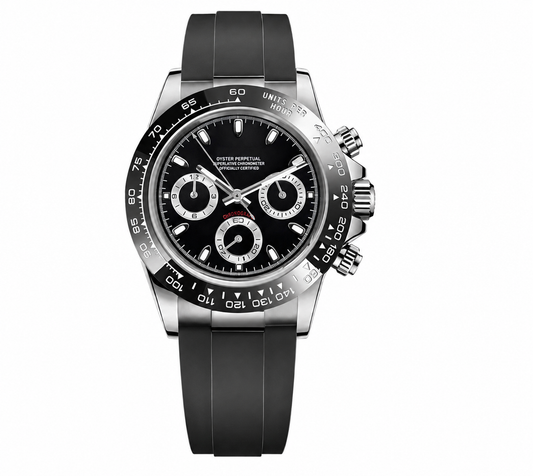 Daytona Black & Silver Oysterflex
