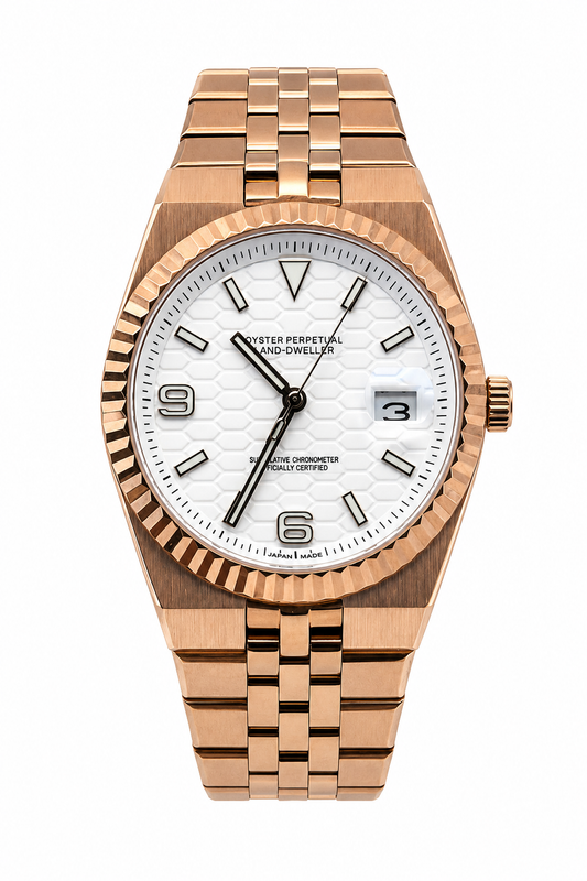 Land Dweller Rose Gold & White
