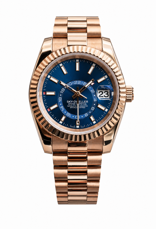 Skydweller Rose Gold & Blue